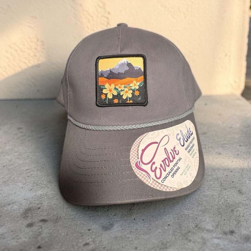 Infinity for Her Elude Evolve Mountain Floral Patch Ponytail Cap